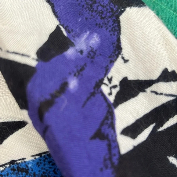 Symbol 2000 abstract art women’s 100% rayon blazer fully lined - Picture 5 of 8